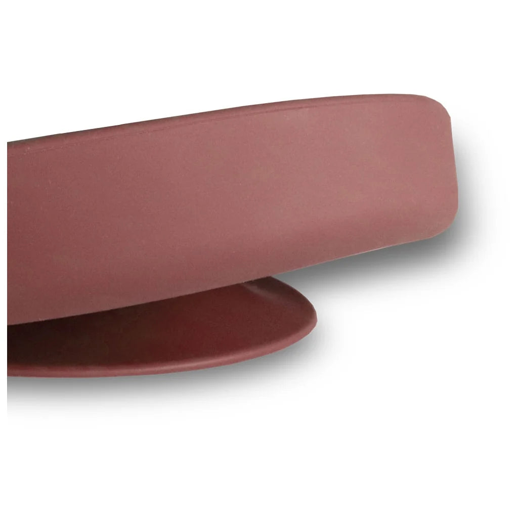 Farfurie compartimentată din silicon – Mingo, Mahogany