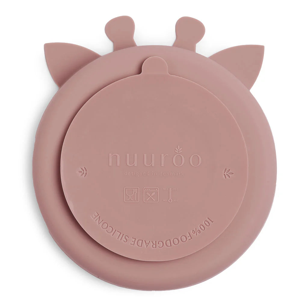 Farfurie compartimentată din silicon – Orla, Woodrose