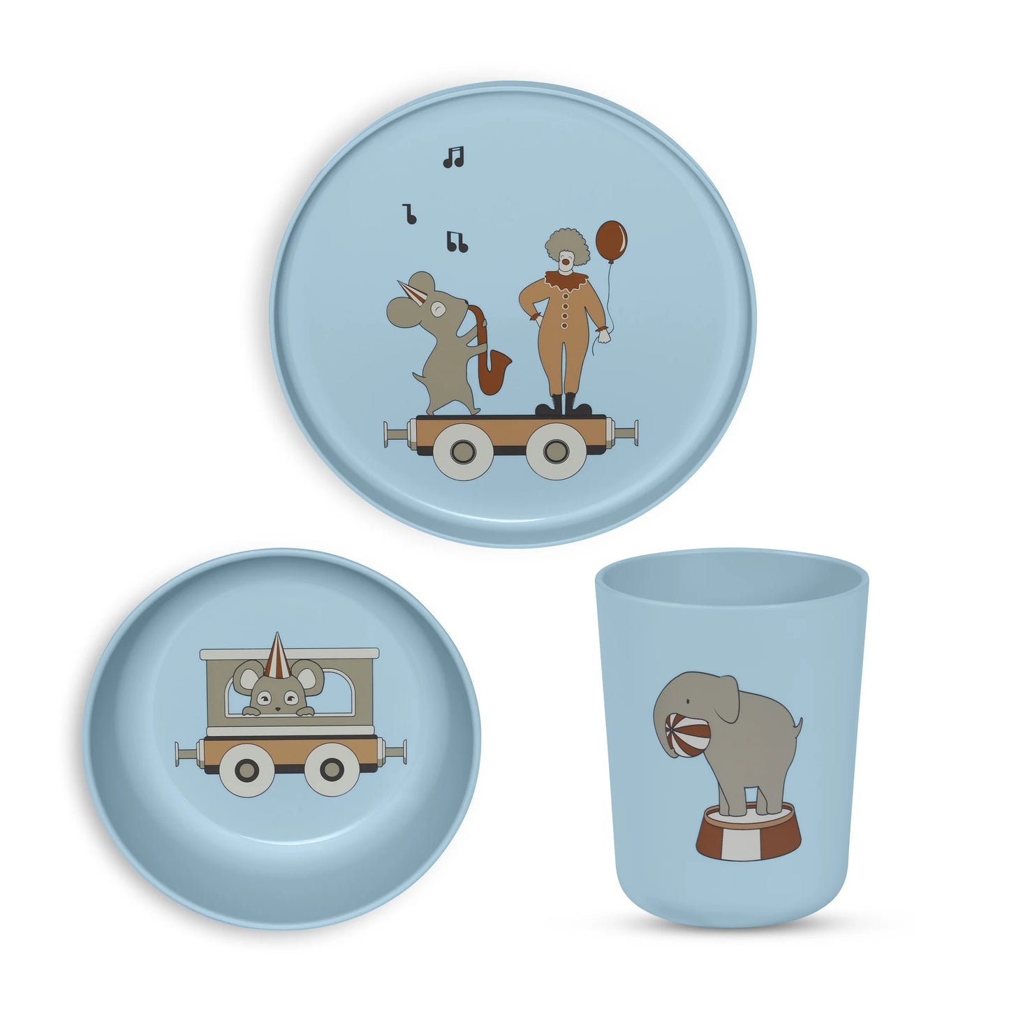 Set pentru masă din PLA – Milas, Dusty Blue