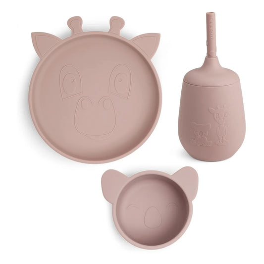 Set de veselă din silicon – 3 piese, Woodrose