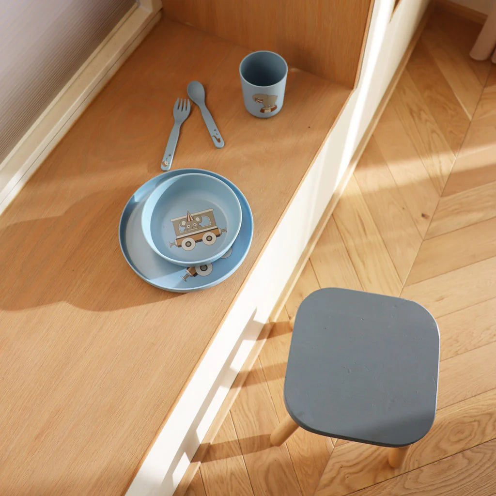 Set 2 Farfurii Adânci din PLA – Vallum, Blue Mix