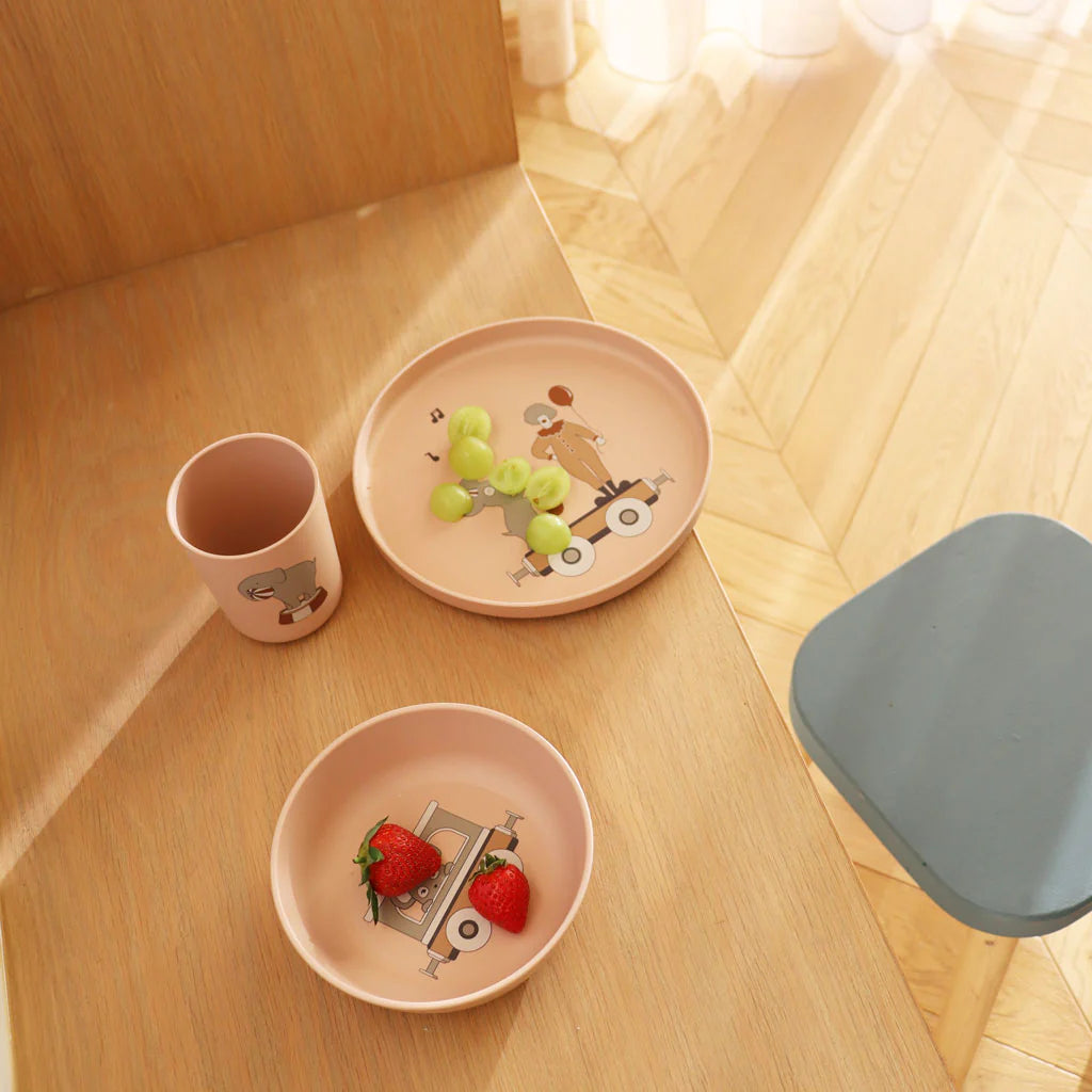 Set 2 Farfurii Adânci din PLA – Vallum, Rose Mix